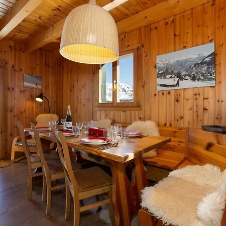 Relaxing Sauna Chalet For 6 Persons Ski In Ski Out * La Tzoumaz